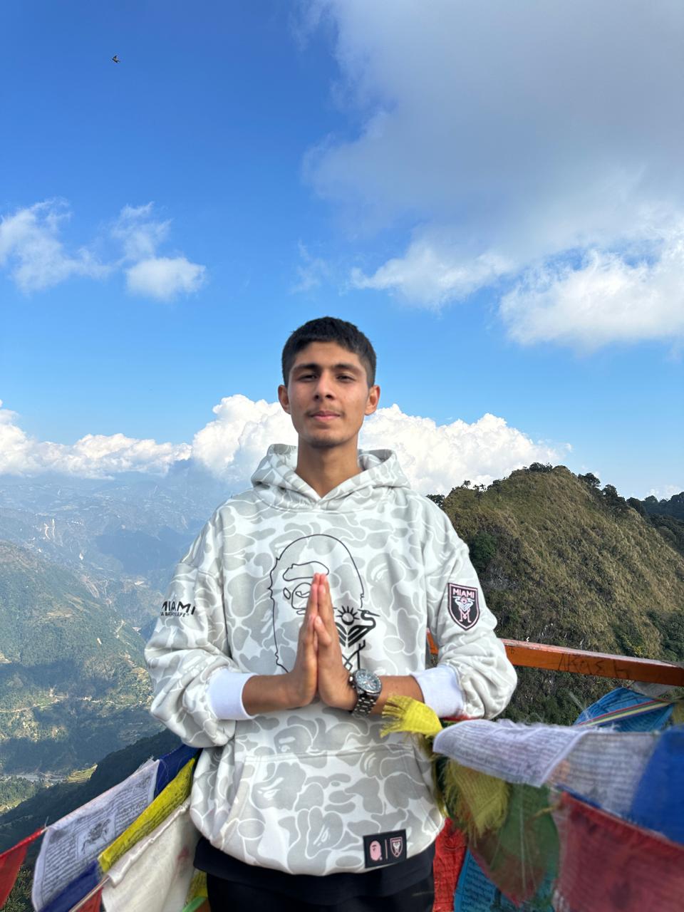 Pratik Dahal portrait in About section